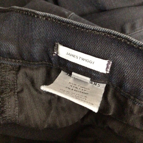 James Jeans women jeans 27 black raw hem distress Twiggy - Picture 8 of 11